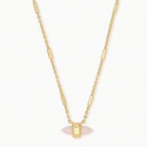 Kendra Scott Jamie Pendant- Rose Quartz